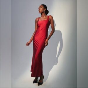 Klassy Network Red Maxi Dress
